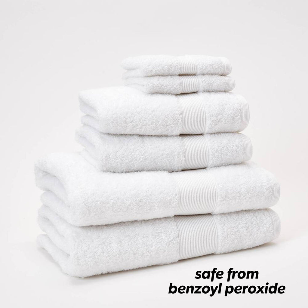 Free Shipping 100% Turkish Cotton Benzoyl Peroxide Resistant 4 Piece Makeup  & Face Towel Set