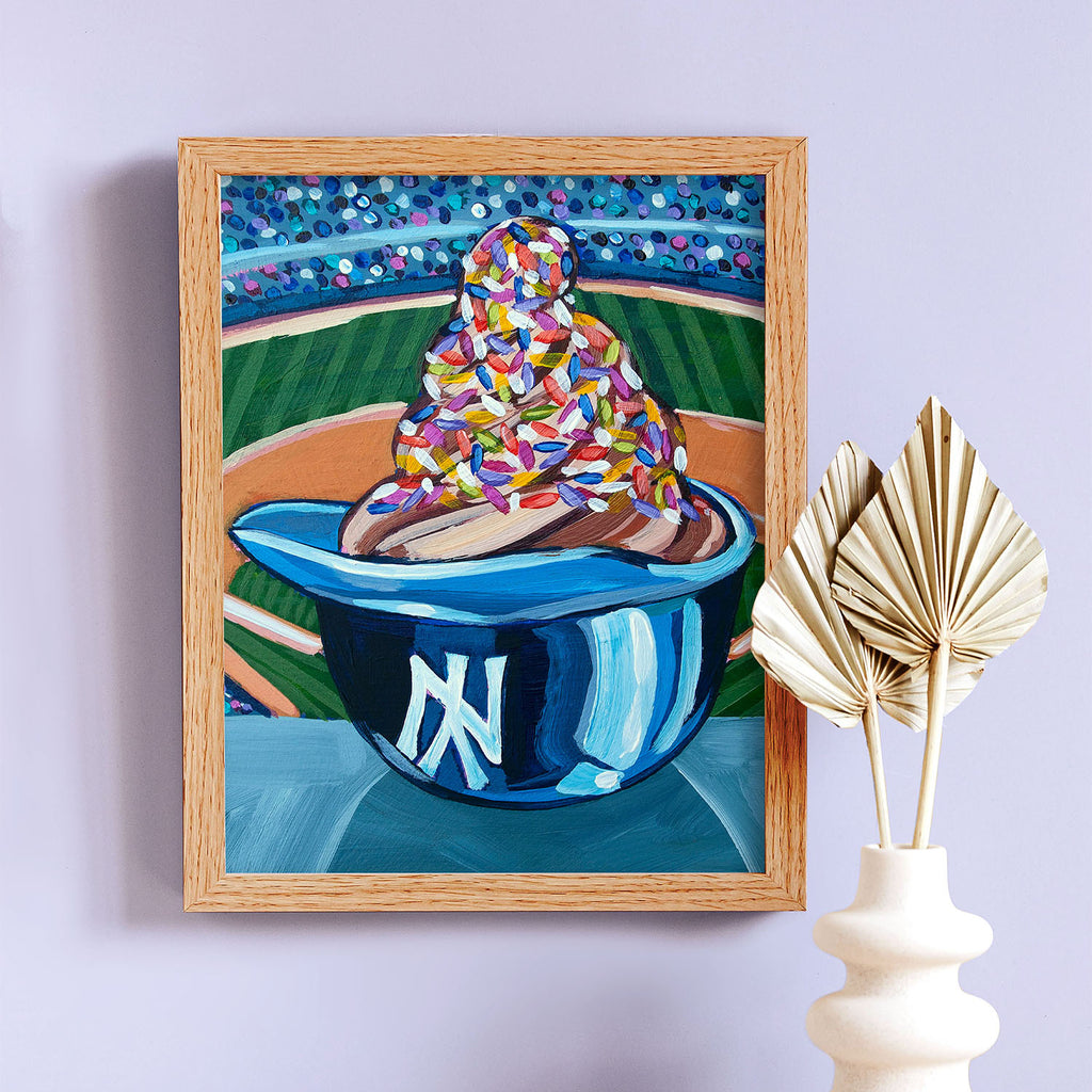 Yankees Ice Cream Helmet Print Dormify