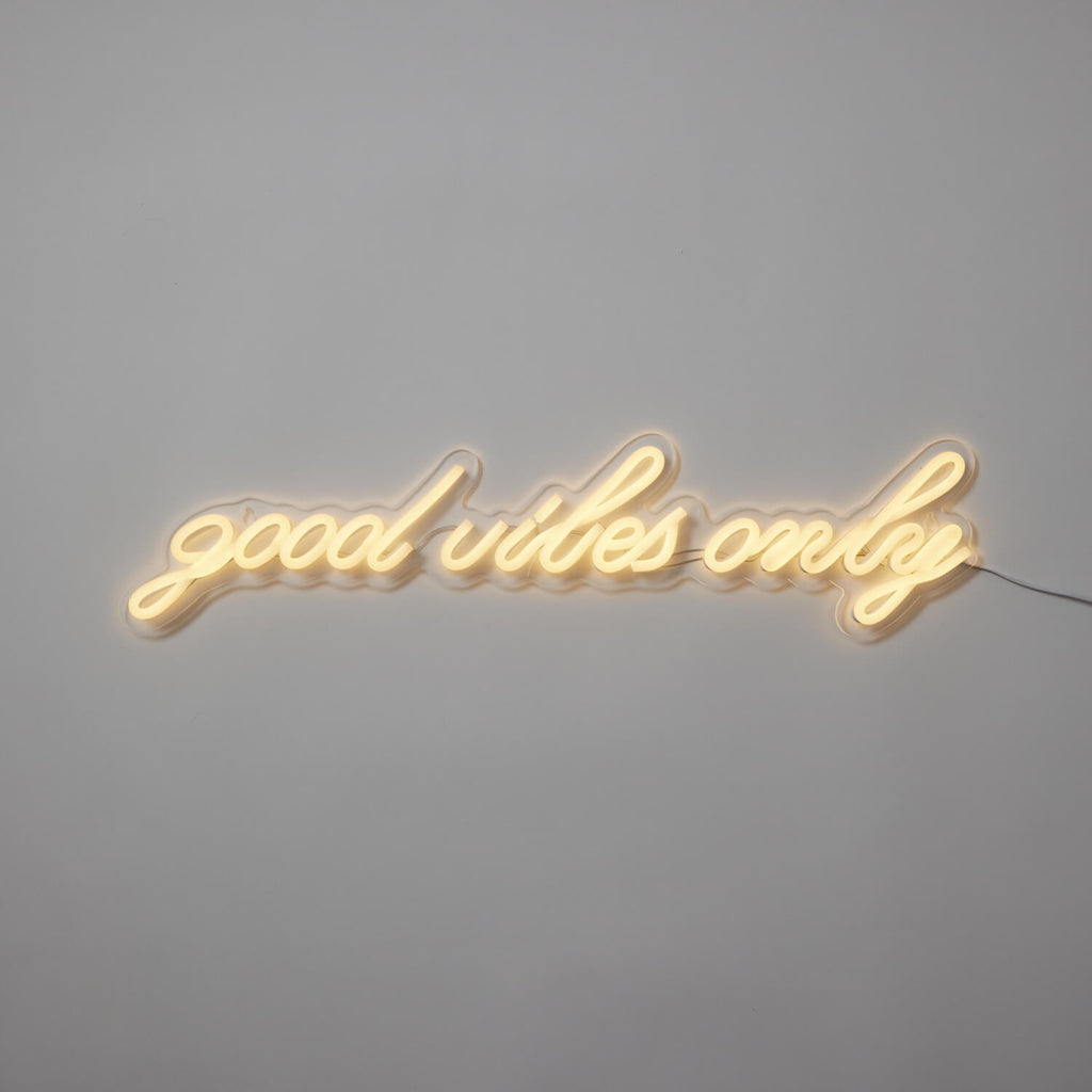 Good Vibes Only Neon Sign | Dorm Essentials Hot Pink