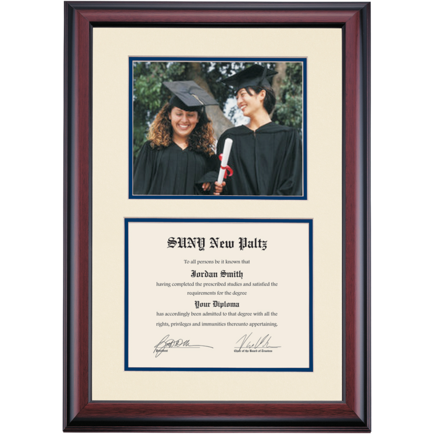 SUNY New Paltz Premier for 8x10 Photograph Diploma Frame | Dorm ...