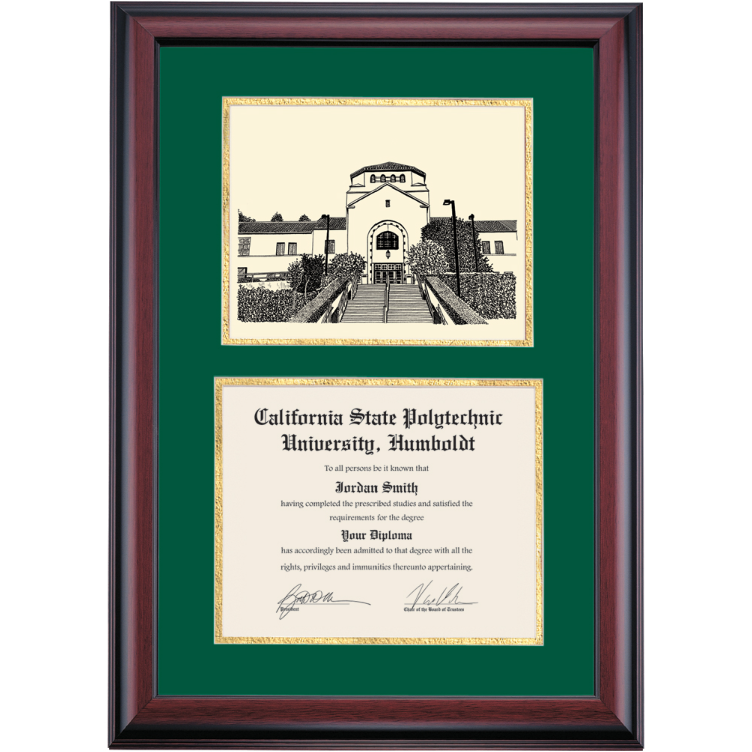 Cal Poly Humboldt Premier Founders Hall Diploma Frame | Dorm Essentials ...