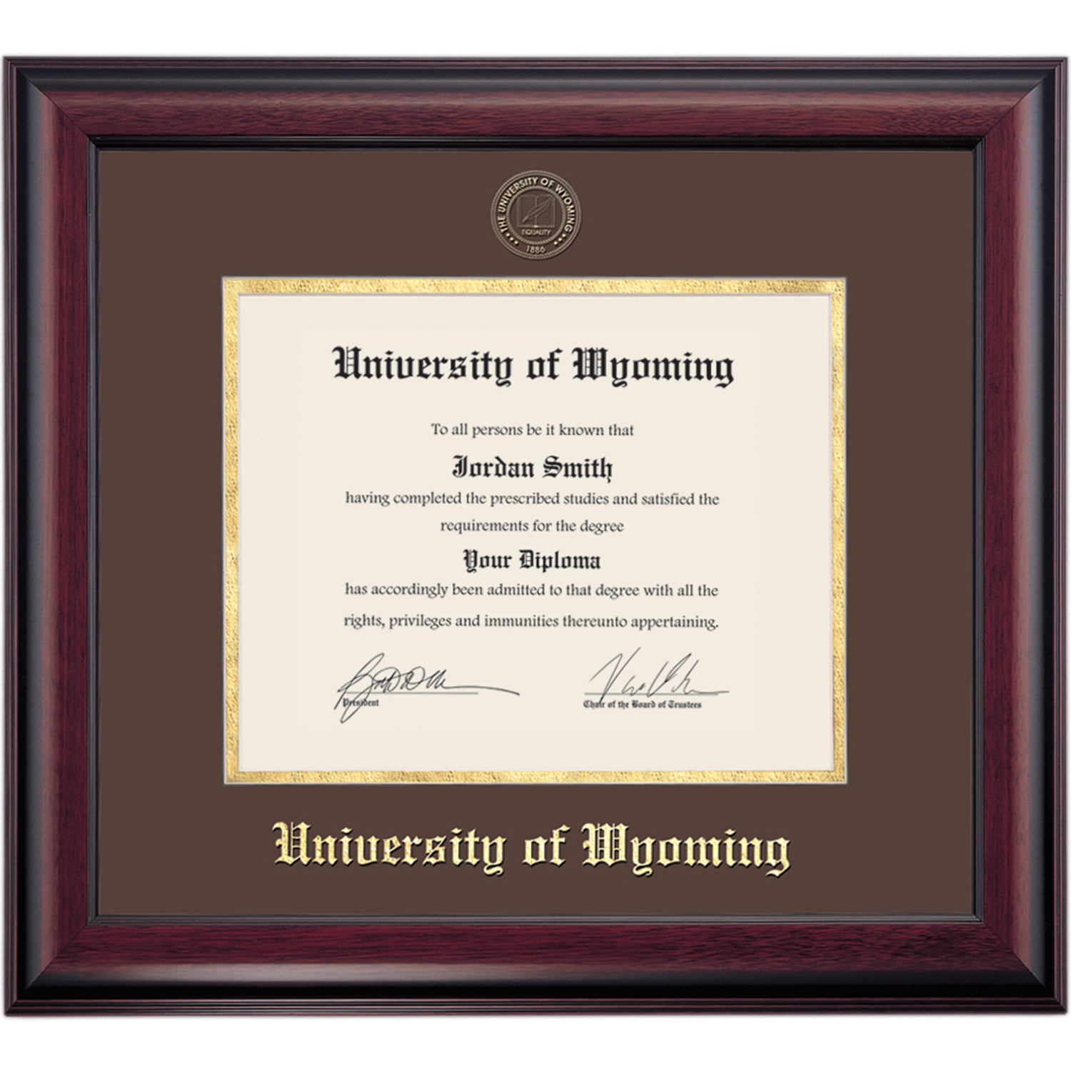 Wyoming School Color Traditional Diploma Frame | College Shop - Dormify