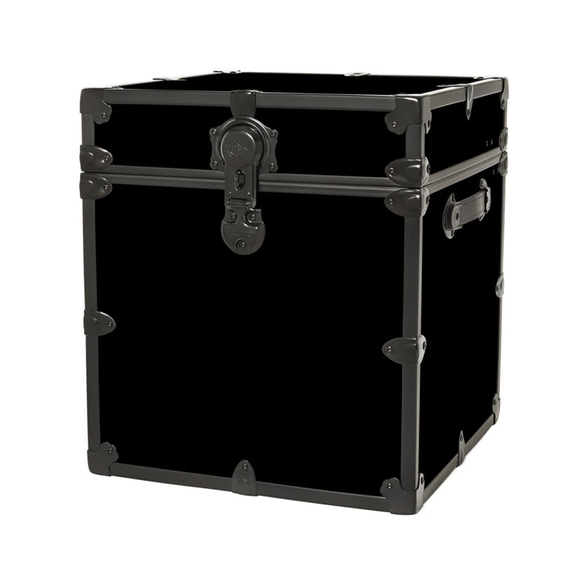 Rhino Vinyl Cube Trunk with Black Trim | Dorm Essentials - White - Dormify