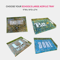 Collegiate Large Acrylic Tray with Sprinkles