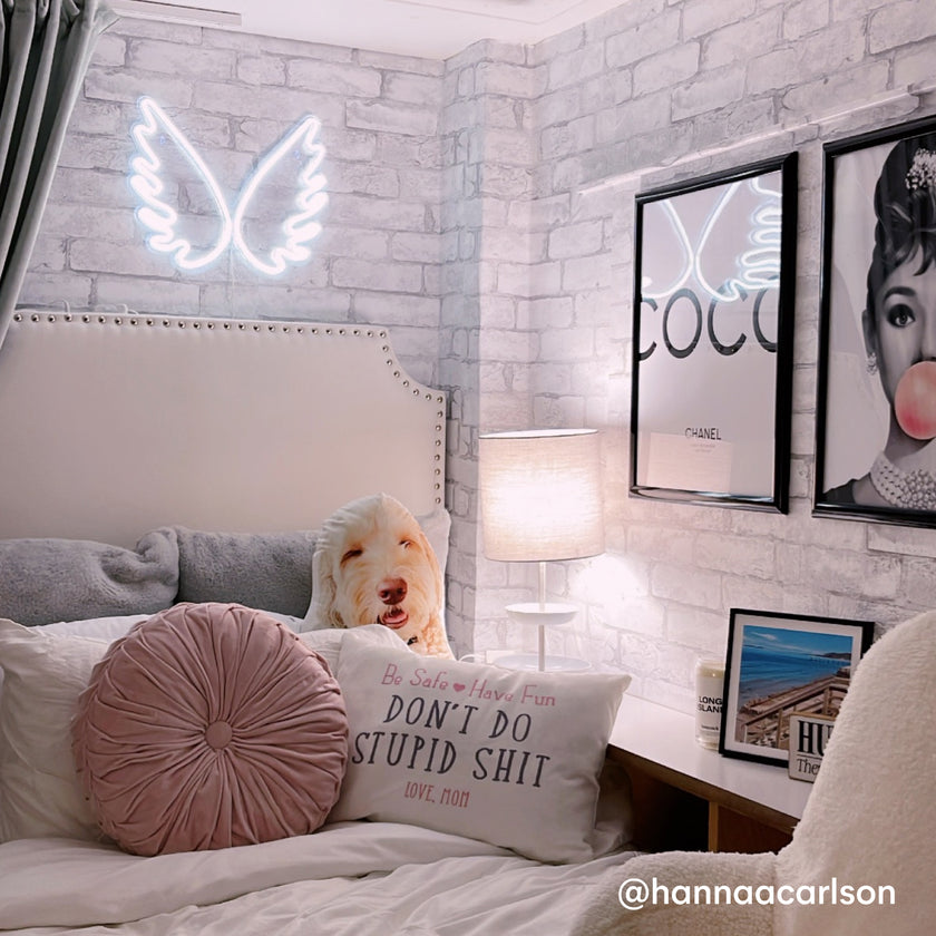 Angel Wings Neon Sign | Dorm Essentials - Dormify