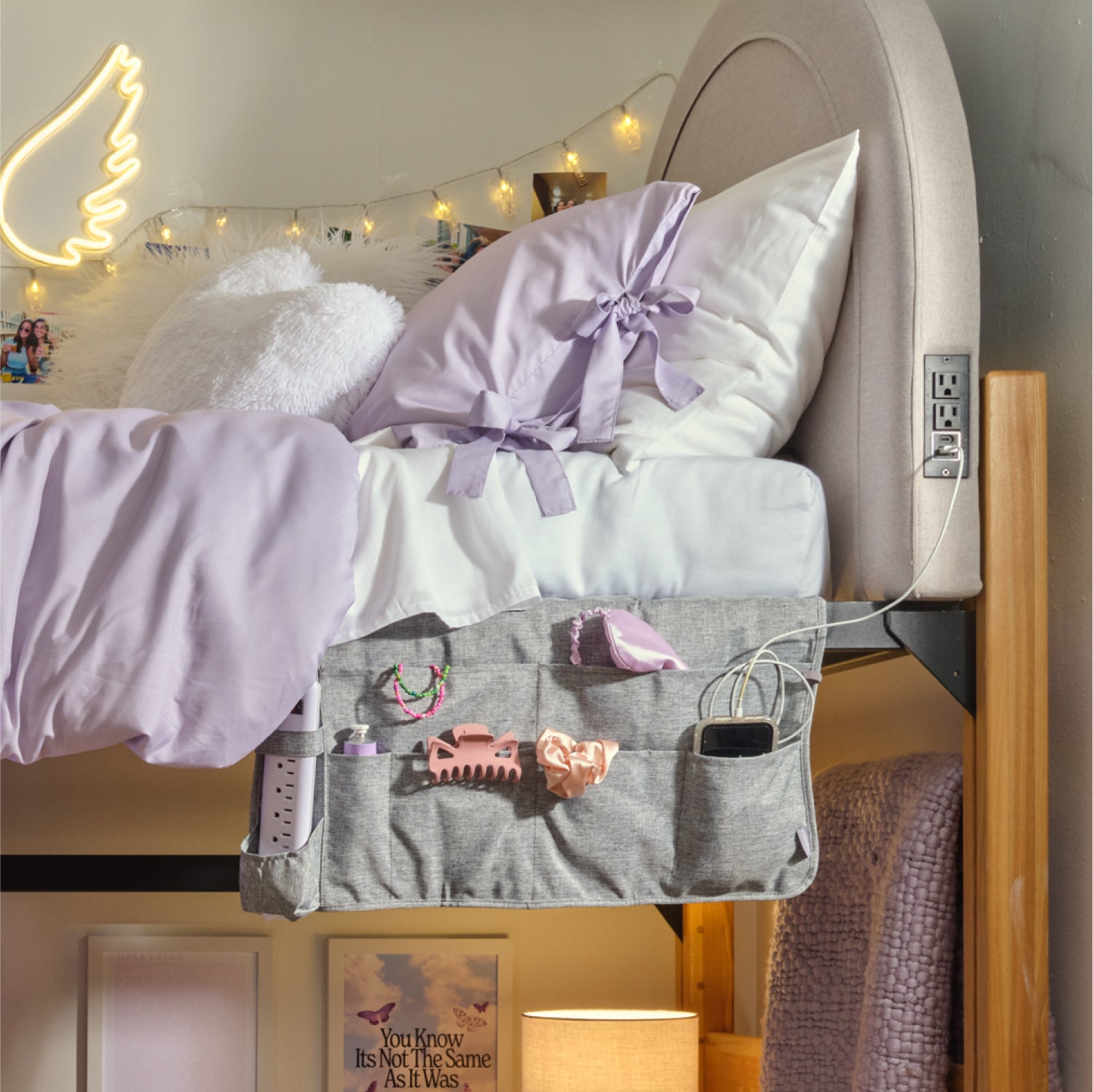 Dormify Non-slip Bedside Caddy | Dorm Essentials - Dormify