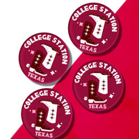 Texas A&M Kickoff College Town Acrylic Drink Coasters