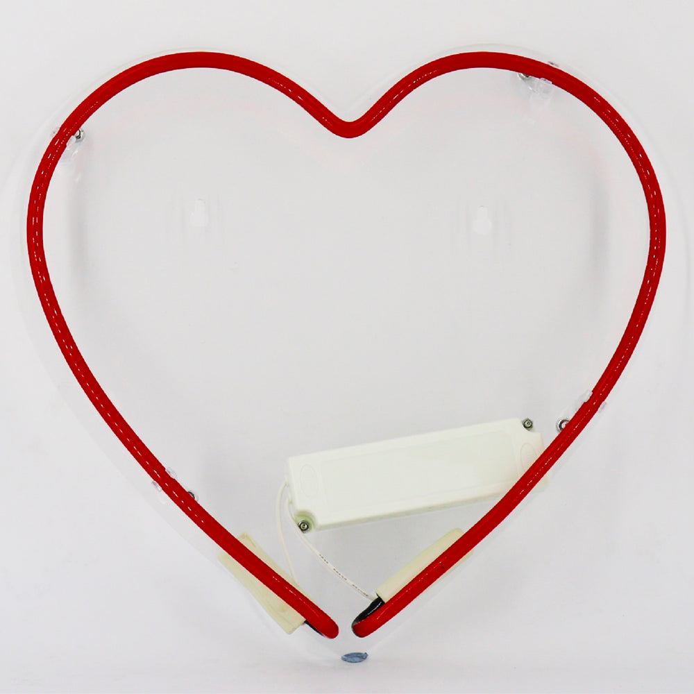 Neon Light Heart Wall Sign Dormify 