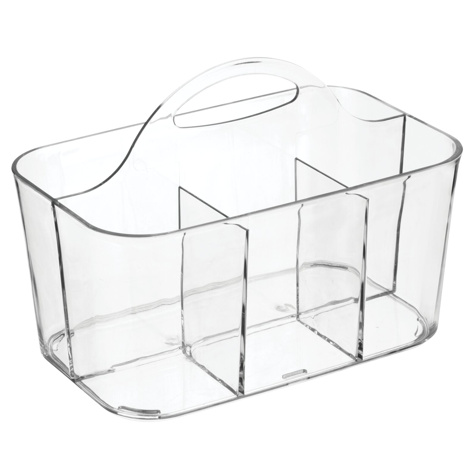 Mdesign Plastic Shower Caddy Storage Organizer Basket, Handle, 2