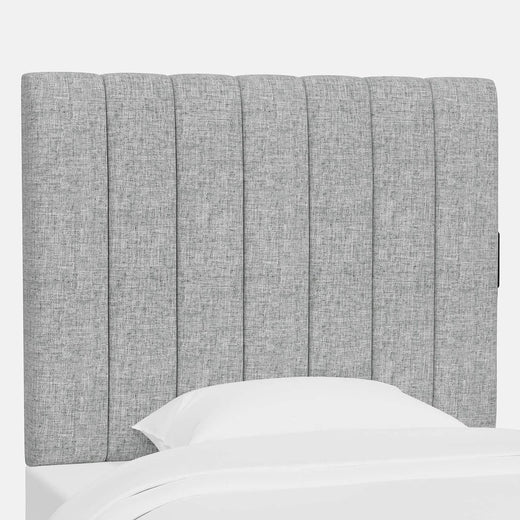 Sydney Linen Charging Channeled Headboard | Dorm Essentials - Dormify