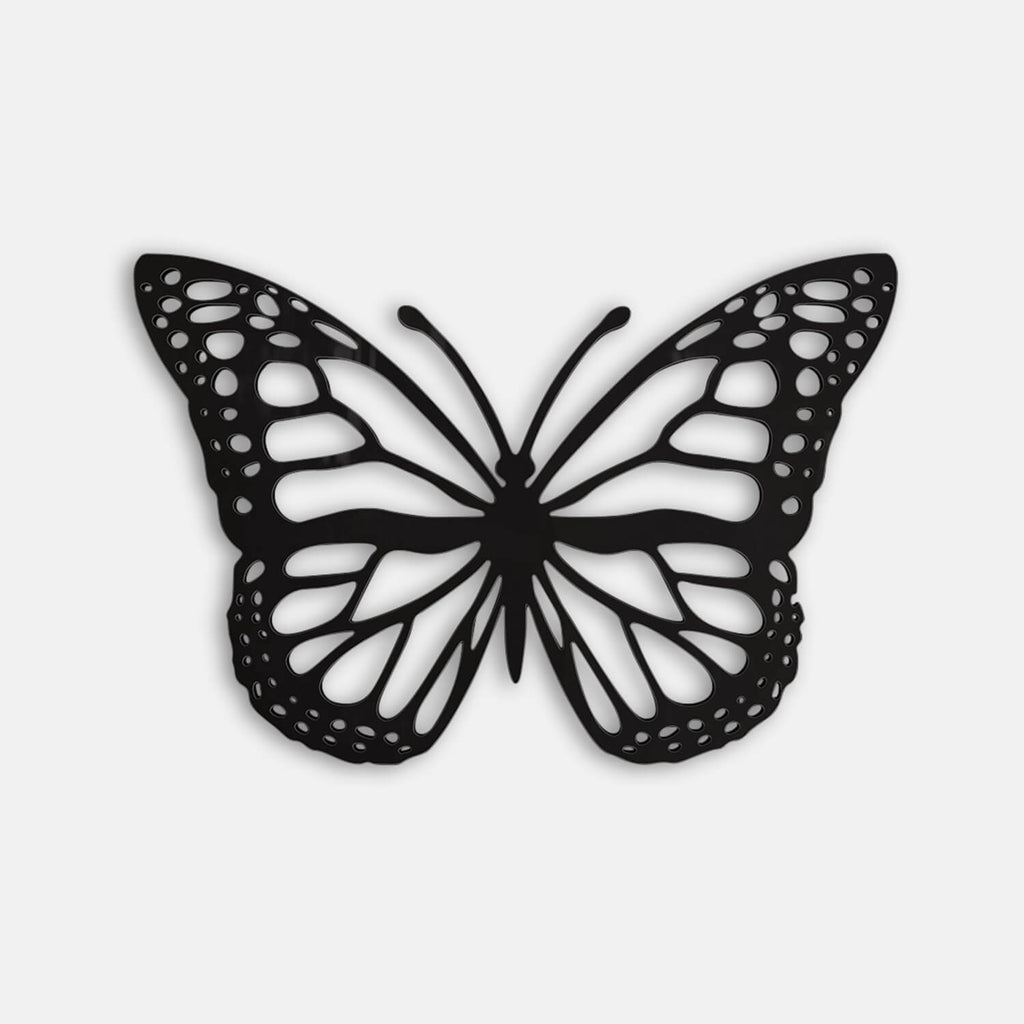 Dormify Butterfly Acrylic Wall Art | Dorm Essentials - Black - Dormify