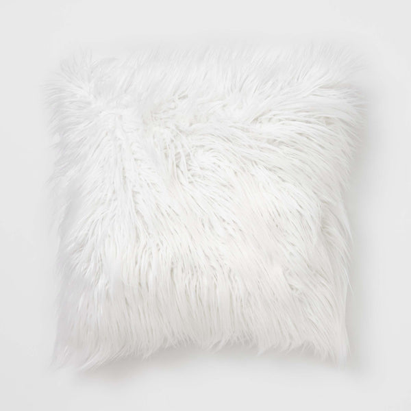 Dormify Faux Fur Seat Cushion