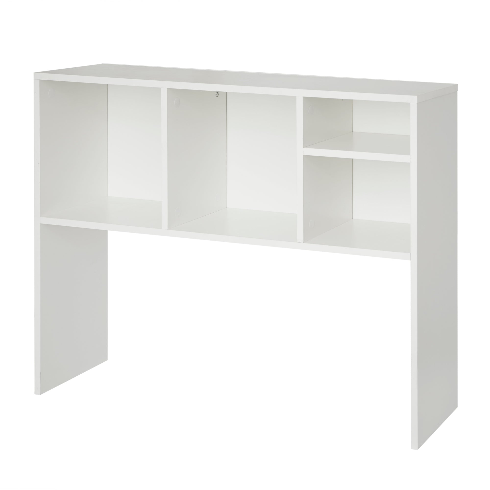 The College Cube - Dorm Desk Bookshelf - White Upper Desk Shelving